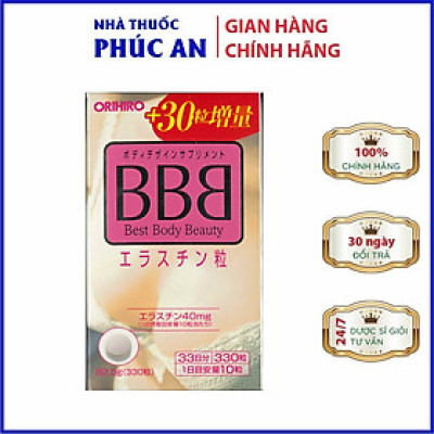 Viên uống nở ngực BBB Orihiro Nhật Bản 330 viên giúp tăng kích thước và săn chắc vòng 1