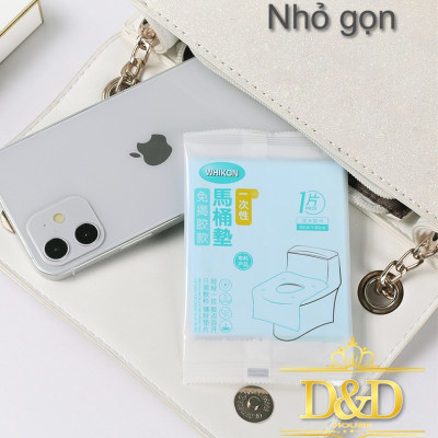 Tấm lót, miếng lót bồn cầu vệ sinh WHIKON dùng một lần tiện lợi