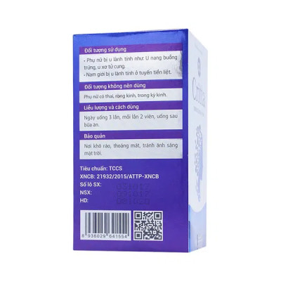 Trinh Nữ Hoàng Cung Critta PV Hộp 60 viên - Hổ trợ hạn chế sự phát triển của u xơ lành tính