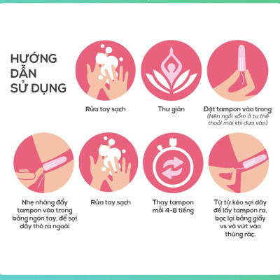 Băng Vệ Sinh Tampons JISKIN Công Nghệ Hàn Quốc - Siêu Thấm Hút - Jessa - Tiện Lợi - Nhỏ Gọn - Facelle - Dễ Sử Dụng ( Tampon Ob )