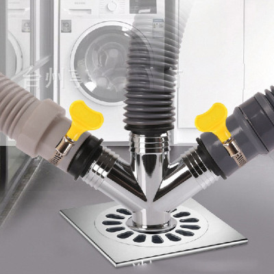 Bộ thoát nước máy giặt, thoát nước thải, nước thoát sàn nhà tắm, vệ sinh kiêm chống mùi hôi, ngăn côn trùng trào ngược – Bộ chia 3, MIHOCO 31