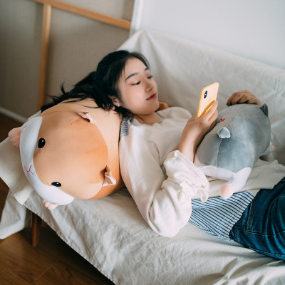 Gấu bông chuột Hamster nằm dễ thương siêu mềm mịn (50cm--->80cm) vải miniso 4 chiều mềm mại êm ái, an toàn cho trẻ nhỏ