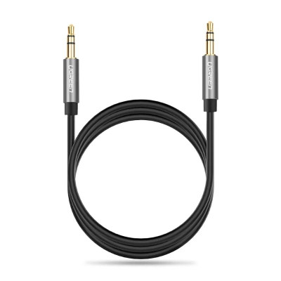 Ugreen UG10737AV119TK 5M màu Đen Cáp âm thanh 2 đầu 3.5mm dương dây tròn TPE cao cấp - HÀNG CHÍNH HÃNG
