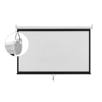 Màn Chiếu Treo Tường APOLLO 92 inch, 100 inch, 120 inch, 130 inch và 150 inch Màn chiếu kéo tay tỷ lệ 16:9, bảo hành 12 tháng- Hàng nhập khẩu
