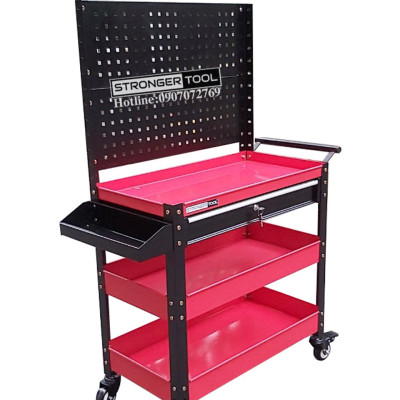 XE ĐẨY 3 NGĂN 1 NGĂN KÉO CÓ TẤM TREO