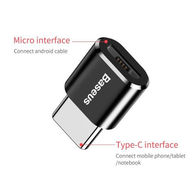 Đầu chuyển đổi OTG Baseus full size cho Laptop, Macbook, Máy tính bảng, Điện thoại -Hàng Chính Hãng