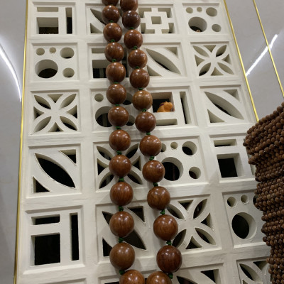 Vòng Lắc Eo Hạt Gỗ Hương Cao Cấp - Vòng 30 hạt 7cm ( video , hình thật )