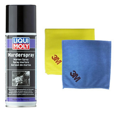 Chai xịt chống chuột, đuổi chuột Liqui Moly 1515 - Tặng kèm 1 khăn lau chuyên dụng 3M (màu ngẫu nhiên)