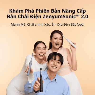 [Chính Hãng] Bàn Chải Đánh Răng Điện Zenyum Sonic MỚi 2.0 - Màu Xanh Dương- Công Nghệ Singapore