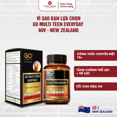 Bộ Sản Phẩm Tăng Chiều Cao Tuổi Dậy Thì: 2 Hộp Canxi hữu cơ New Zealand Nutri Seaweed Calcium và GO MULTI TEEN EVERYDAY