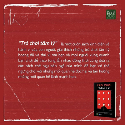Trò Chơi Tâm Lý   Eric Berne M. D. - Thu Nga dịch - (bìa mềm)