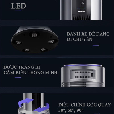 Quạt tháp lọc không khí 2 trong 1 TS9188 - Điều khiển từ xa - Hàng chính hãng