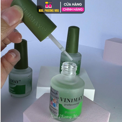 Kiềm Dầu Vinimay Primer Chai 15ml Cao Cấp Làm Nail, Khử Dầu Bề Mặt Móng Giúp Sơn Gel Bám Chắc Bền Sau Đắp Bột Gel