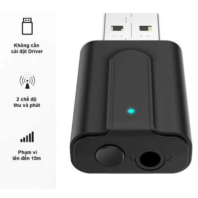 ROGTZ - Bộ Thu Phát Âm Thanh 2 Trong 1 Bluetooth 5.0 T10 Phạm vi kết nối 15m Nhựa ABS Kết nối 3.5mm Điện áp đầu vào DC/5V Âm thanh Hi-Fi Nhỏ gọn Dễ sử dụng Chế độ chuyển đổi linh hoạt - Hàng Chính Hãng