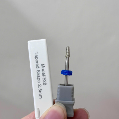 Đầu Mài Khóe Da Titan Nhám Bản Mới E28 Cao Cấp Đầu Thuôn Nhọn 2.5mm Mài Mịn Móng Siêu Êm Làm Nail, Không Bị Tưng, Giật Nóng