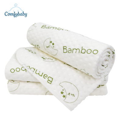 Tấm lót chống thấm thay tã cho bé 4 lớp 100% Sợi Tre Bamboo / Organic cotton (Cotton hữu cơ) thoáng khí, chống thấm nước Comfybaby