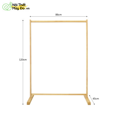 Giá Treo Quần Áo Tiện Lợi - Simple Hanger 86 - Thiết Kế Thanh Treo Ngang Đơn Giản - Có 2 Màu Sắc Lựa Chọn