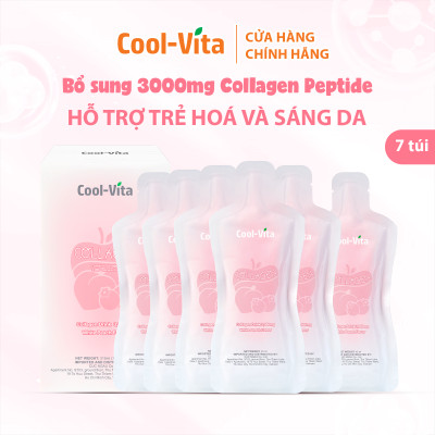 [Mua 4 tặng 1] Combo Collagen Uống Trẻ Hóa Sáng Da & Enzyme Chiết Xuất Từ Trái Cây và Rau Củ Hỗ Trợ Tiêu Hoá, Thanh Lọc Cơ Thể Coolvita
