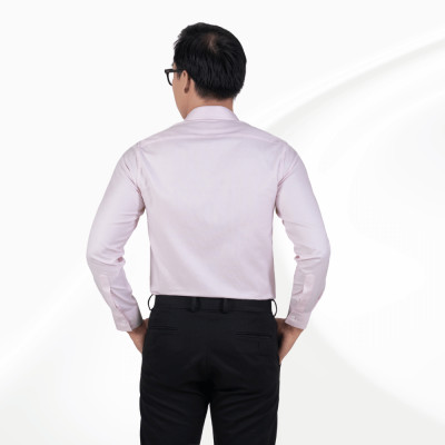 Áo sơ mi nam dài tay màu hồng nhạt GENTITI by Thái Tuấn_1C807HAKTS007A