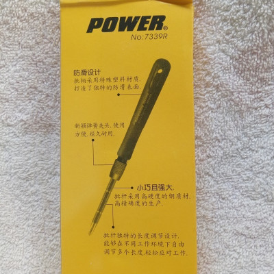 Bộ Vít đa năng 8 in 1 - Power 7339R - dùng để sửa chữa điện thoại, laptop, máy tính bảng, và các thiết bị điện tử - Hàng chính hãng