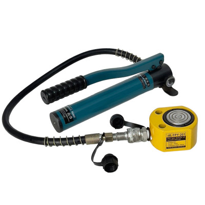 Bộ kích lùn thủy lực 20 tấn hành trình 12mm FPY-201 và bơm  tayCP-180