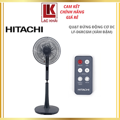 Quạt đứng Hitachi LF-D6RC , Màu Trắng / Xám Đậm, Động cơ DC - Hàng chính hãng - Bảo hành 12 tháng