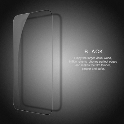 Miếng dán kính cường lực full  3D cho iPhone 14 Pro Max (6.7 inch) hiệu Nillkin Amazing CP+ Pro (Phủ Nano, vát cạnh 2.5D, mỏng 0.33mm) - hàng nhập khẩu