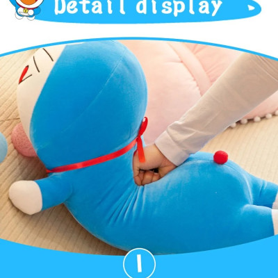 Thú nhồi bông Doraemon dáng dài êm mịn - Size từ 60cm đến 100cm - Quà tặng gấu bông Doraemon dễ thương - Gối ôm mềm mịn cho bé.