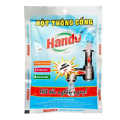 Bột thông tắc vệ sinh cống, làm sạch đường ống, chậu rửa bát, nhà vệ sinh Thông tắc đường ống cống, lavabo, bồn rửa chén, bồn cầu 100g