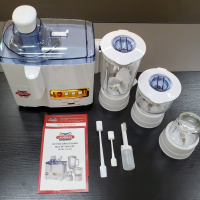 Máy xay ép đa năng 4 in 1 Ladomax HA-968 công suất 650W gồm 4 cối ép xay sinh tố, xay tiêu, xay cháo-Hàng chính hãng