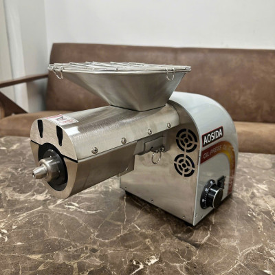 Máy ép dầu thực vật Nóng và Lạnh Thương hiệu Anh Quốc AOSIDA cao cấp WF-J118, Thân vỏ INOX - Hàng Nhập Khẩu