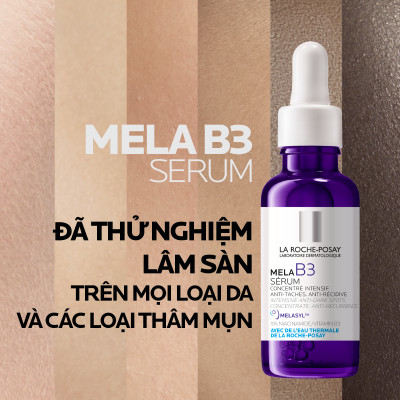 Dưỡng chất giảm thâm nám và dưỡng sáng toàn diện La Roche-Posay Mela B3 serum 30ml