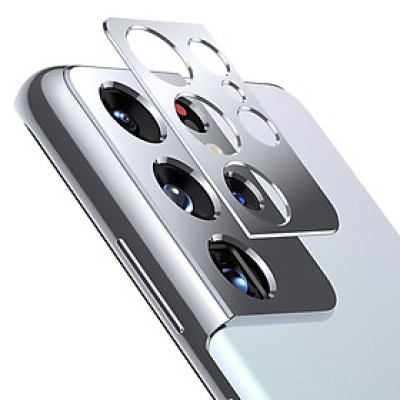 Miếng Dán Kim Loại bảo vệ Camera cho Samsung Galaxy S21 Ultra - Hàng Chính Hãng