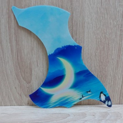 Miếng Dán Chống Trầy Guitar Acoustic – Thiết Kế 3D Phong Cảnh