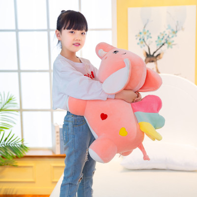 Gấu Bông Voi Cánh Tiên Lưng Tim Dễ Thương Siêu Mềm Mịn (25cm--->40cm) Vải Miniso 4 Chiều Mềm Mại Êm Ái, Hàng Cao Cấp