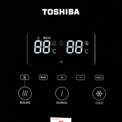 Cây nước nóng lạnh Toshiba RWF-W1830BV(K) - Chức năng Eco, tiết kiệm điện, Nút cảm ứng, Tự ngắt điện khi quá tải - Hàng chính hãng - Bảo hành 12 tháng, Chất lượng Nhật bản