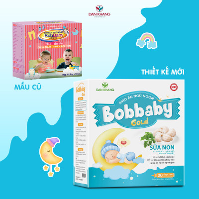 Siro ăn ngủ ngon cho bé BobBaby Dân Khang cải thiện chứng biếng ăn giúp bé ăn ngon ngủ sâu giấc hộp 20 ống x 10ml