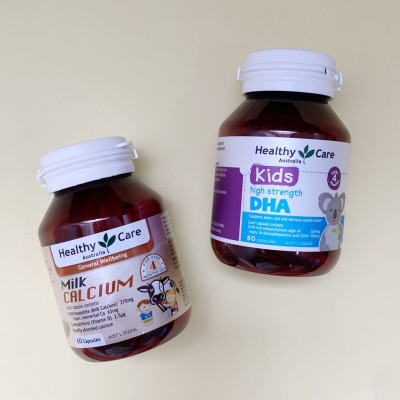 Canxi cho bé Healthy Care Kids Milk Calcium Úc, Hỗ trợ tăng trưởng chiều cao, hệ thống xương, răng, bé ngủ ngon không trằn trọc đêm - OZ Slim Store