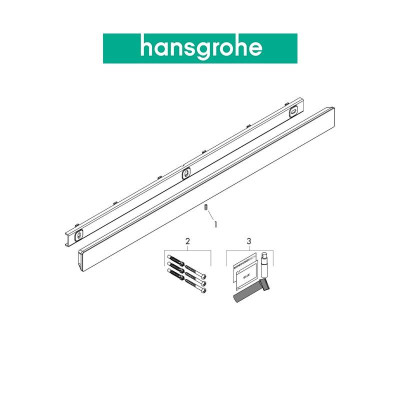 Thanh treo tường 70cm hansgrohe WallStoris 27904