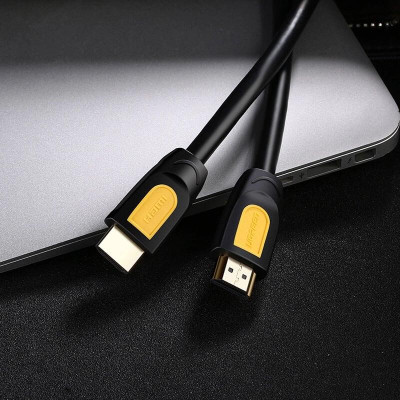 Ugreen UG10128HD101TK 1.5M màu Vàng Cáp tín hiệu HDMI chuẩn 2.0 hỗ trợ phân giải 4K * 2K 60hz - HÀNG CHÍNH HÃNG