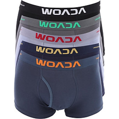 Bộ 5 Quần Boxer Nam Woada Cotton Thông Hơi LK010 - Màu Ngẫu Nhiên