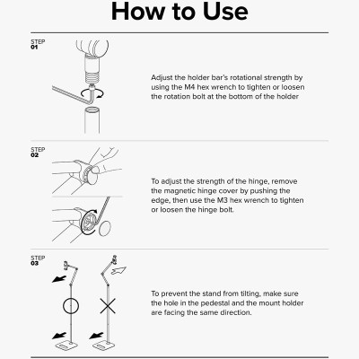 Giá đỡ cho điện thoại, máy tính bảng RINGKE Floor Stand Holder - Hàng Chính Hãng