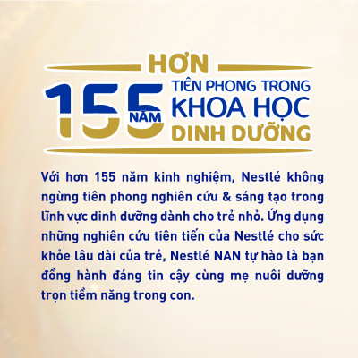 Sữa bột Nestlé NAN SUPREMEPRO 2 800g nhập khẩu Đức với 5HMO & đạm Gentle Optipro ( Dành cho trẻ từ 12 - 24 tháng tuổi)