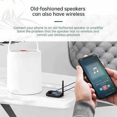 ROGTZ Bộ thu phát âm thanh Bluetooth 5.1 đa năng 6 trong 1 Kết nối đa dạng Optical Coaxial AUX RCA 3.5mm Hỗ trợ thẻ TF Màn LCD Hỗ trợ A2DP/AVRCP/EDR/HSP Micro đàm thoại Thông báo giọng nói Kết nối tự động Angten Xe hơi Nhà ở Rạp hát Hàng Chính Hãng