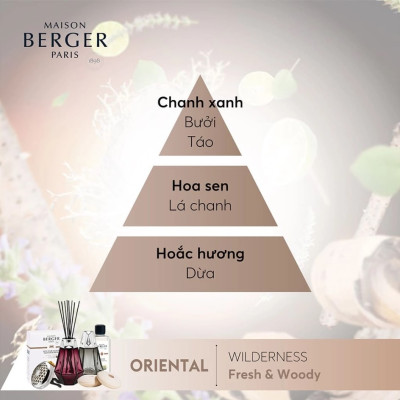 Maison Berger - Tinh dầu đèn xông hương Wilderness - 500ml
