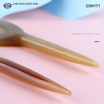 Lược sừng chuột xinh (Size: M - 18cm) COH171 - sang chảnh HOT TREND cho nữ - Lược xuất Nhật - chăm sóc tóc -  HAHANCO