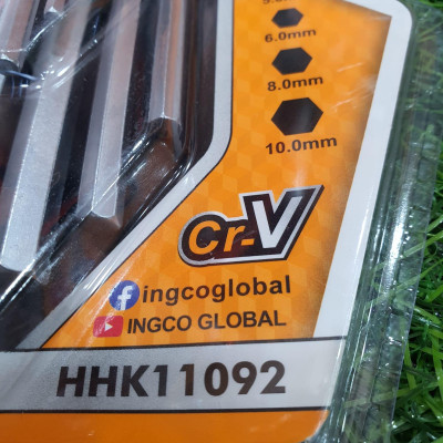 BỘ 9 CHÌA LỤC GIÁC ĐẦU BẰNG 1.5-10MM INGCO HHK11092 - HÀNG CHÍNH HÃNG