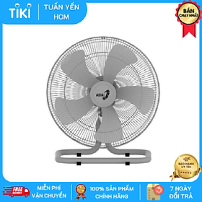 Quạt sàn bán công nghiệp Asia VY586790 xám 80W (lồng sắt) - Hàng chính hãng