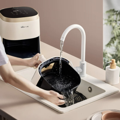 Nồi Chiên Không Dầu Bear QZG-F15E3 Cách Nhiệt Giảm Độ Ồn, Nhiệt Độ Từ 80-200 Độ C Dung Tích 5 Lít Công Suất 1500 W - Hàng Chính Hãng