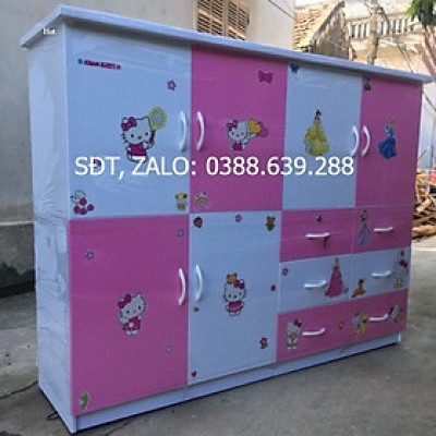 Tủ nhựa cho bé 4 cánh